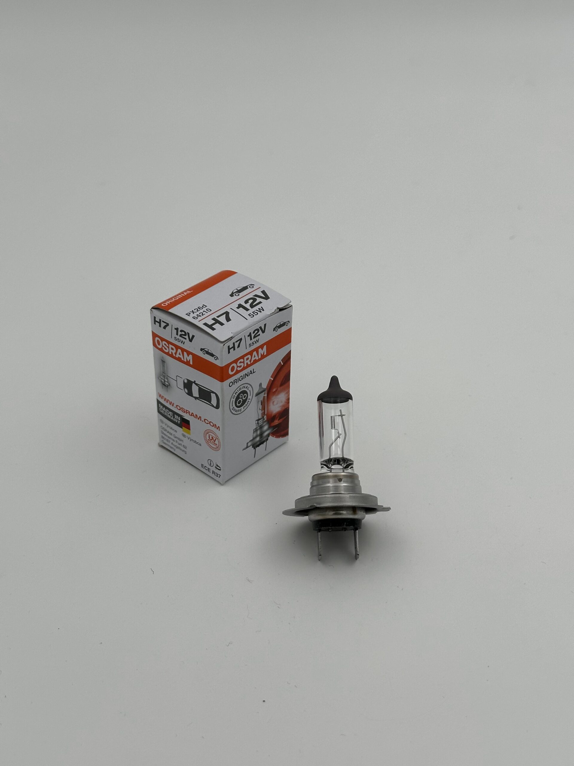 لامپ خودرو اسرام / پایه H7 ولت 12 ( بسته یک عددی )