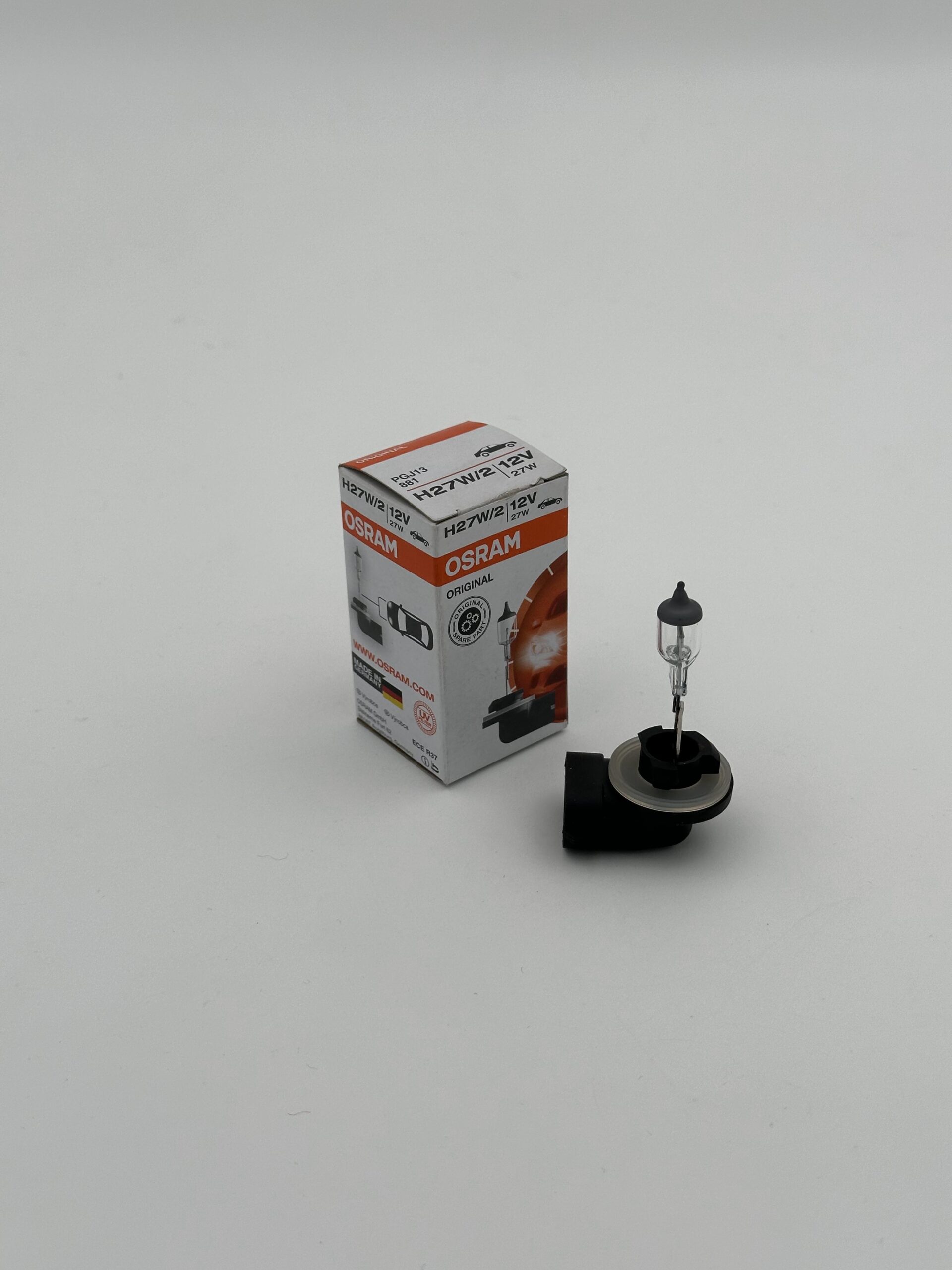 لامپ خودرو اسرام / پایه 881 (H27W/2) ولت 12 ( بسته یک عددی )