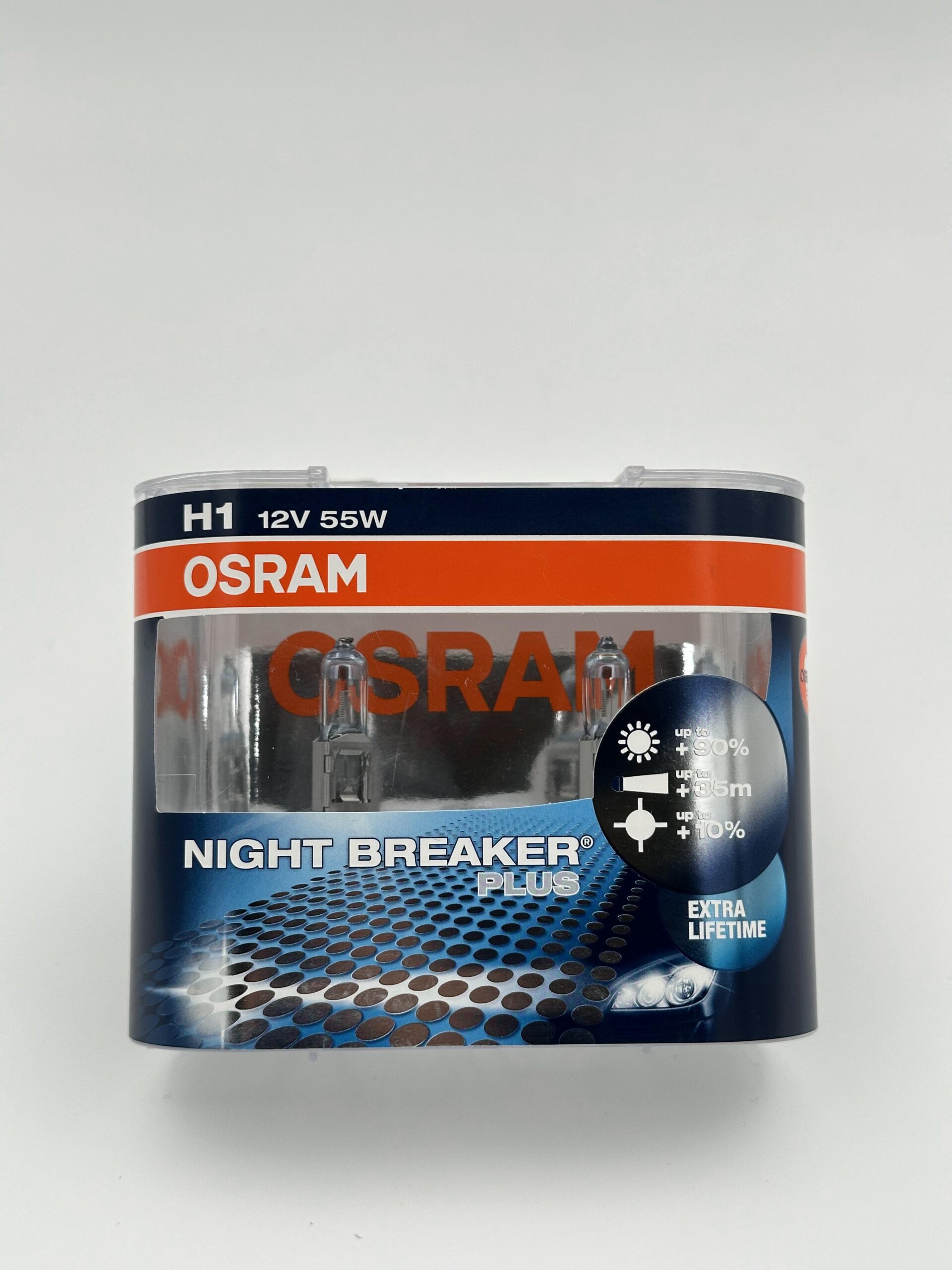 لامپ خودرو اسرام / مدل NBP پایه H1 ولت 12 ( بسته دو عددی )