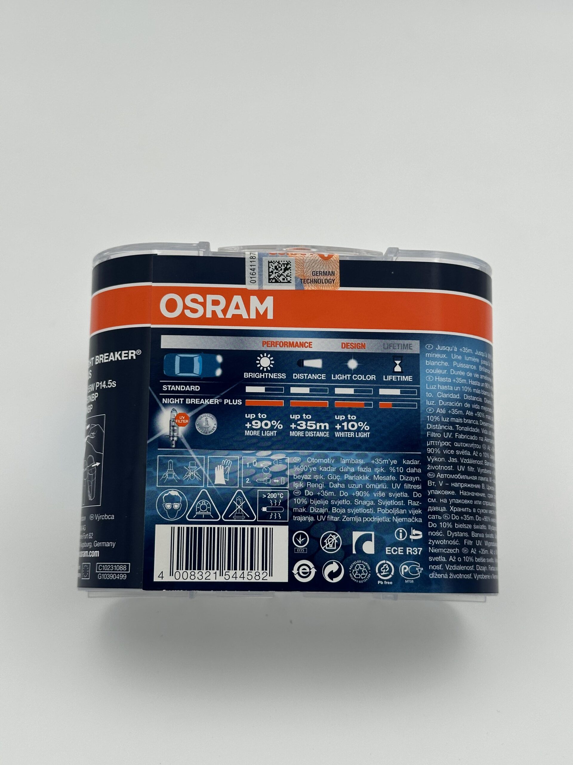 لامپ خودرو اسرام / مدل NBP پایه H1 ولت 12 ( بسته دو عددی ) - Image 5