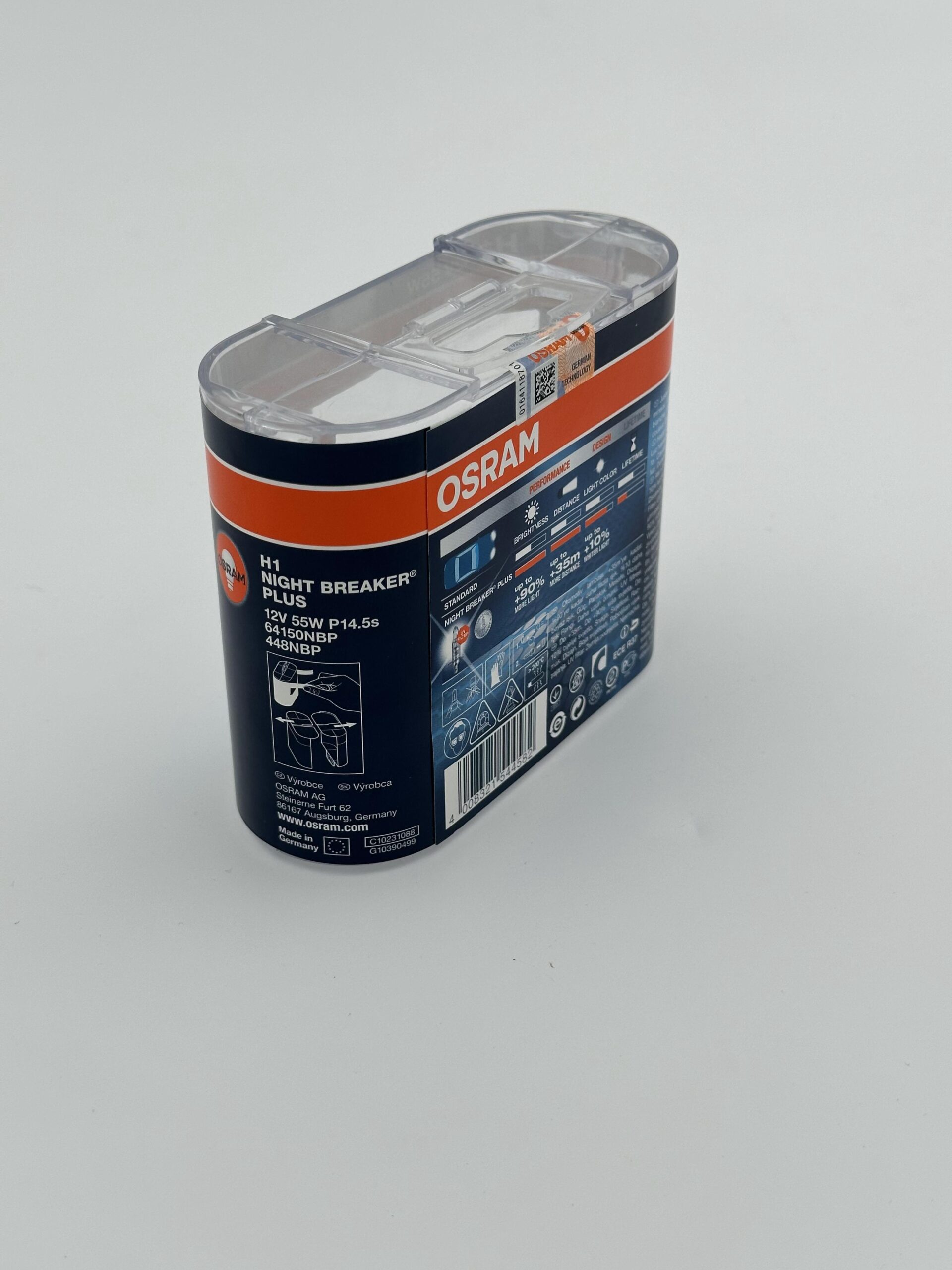 لامپ خودرو اسرام / مدل NBP پایه H1 ولت 12 ( بسته دو عددی ) - Image 6