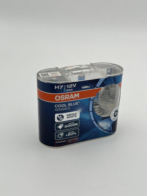 لامپ خودرو اسرام / مدل cool blue Advance پایه H7 ولت 12 ( بسته دو عددی ) - Image 5