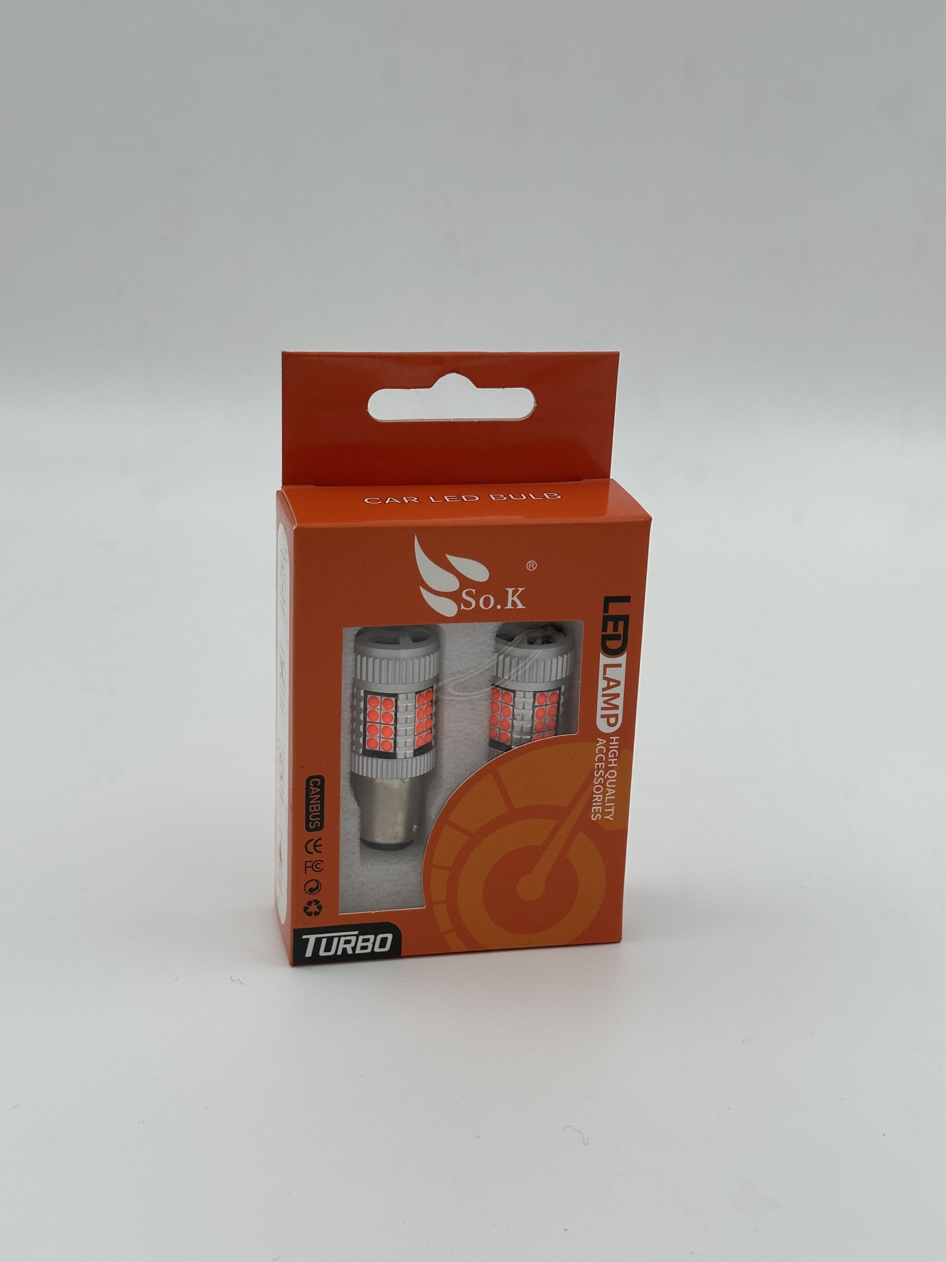 لامپ خودرو دوکنتاکت فن دار / مدل LED (p21/5W) ولت 12و 24 ( بسته دو عددی )