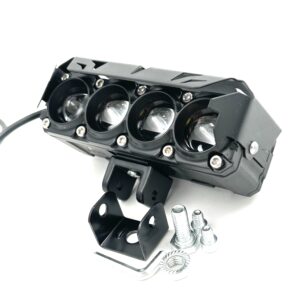 پروژکتور LED چهار لنز خطی فن دار آفرودی – بسته تک‌عددی