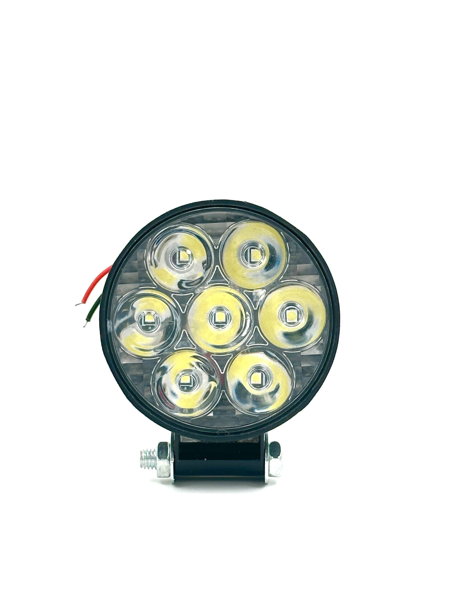 پرژکتور 7 ال-ای-دی گرد مینی - آفرودی /  12 - 24 ولت ( بسته یک عددی )