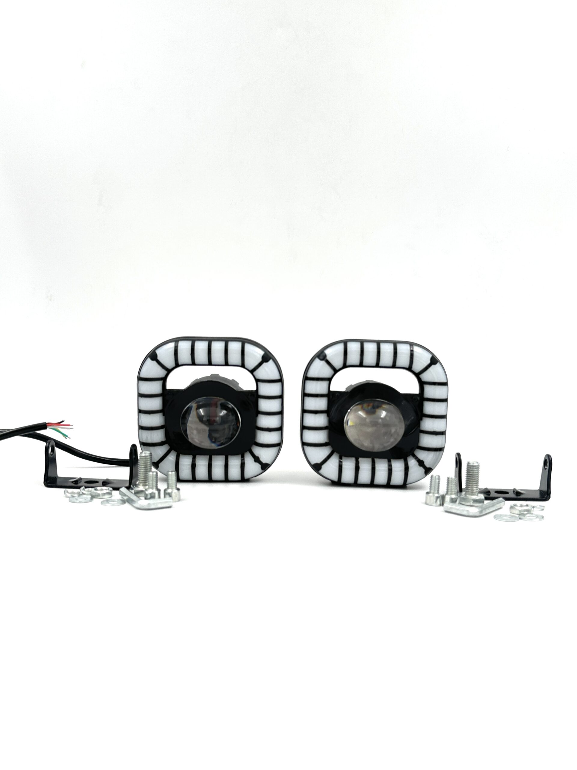 پرژکتور تک لنز خطی - دور نئون هفت رنگ - آفرودی / 12 - 24 ولت ( بسته دو عددی ) - Image 2