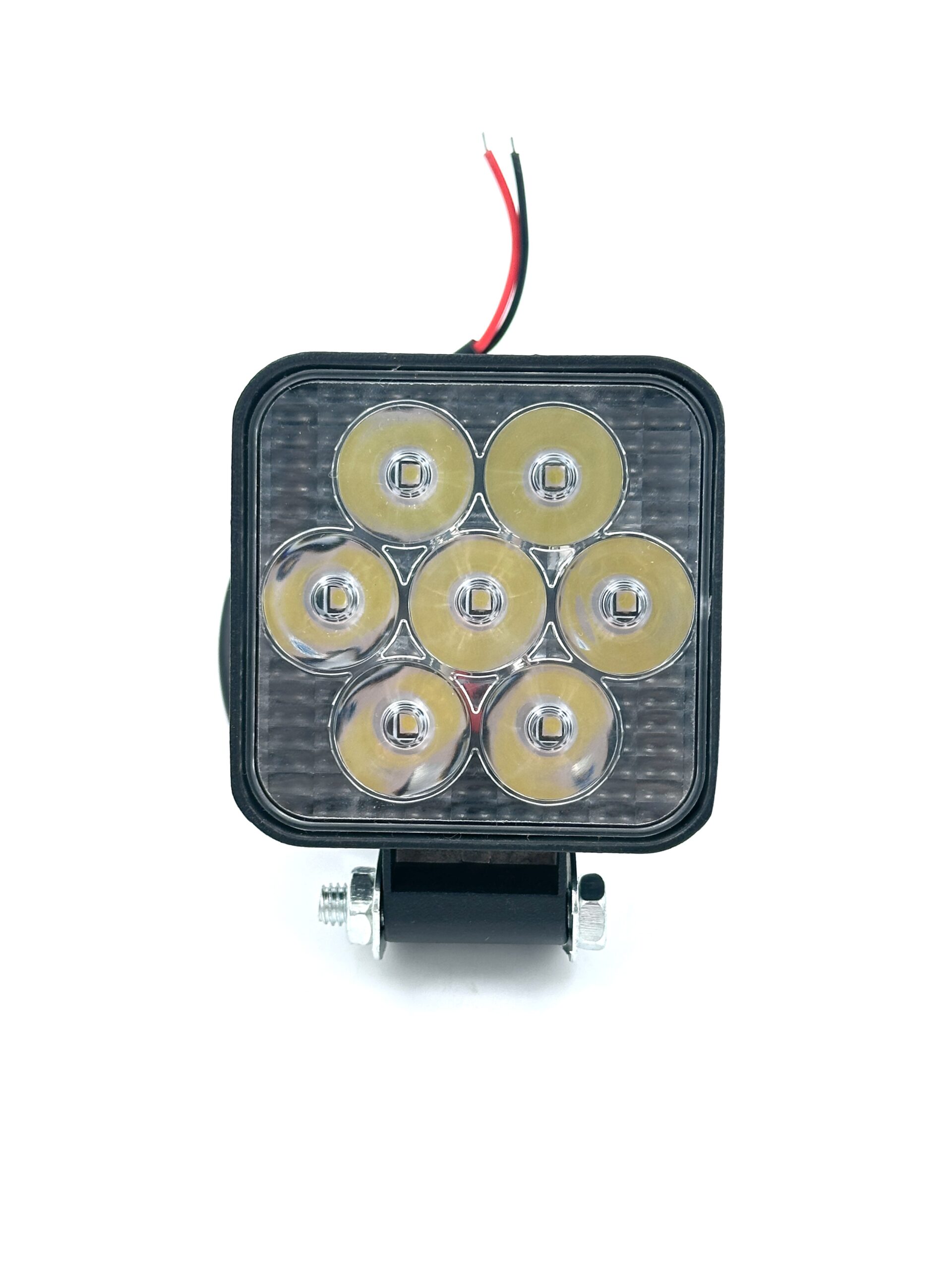 پرژکتور 7 ال-ای-دی مربع مینی - آفرودی / 12 - 24 ولت ( بسته یک عددی )