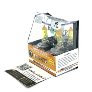 لامپ خودرو عقاب / پایه H7 مدل Super Yellow (زرد) 55 وات – 12 ولت
