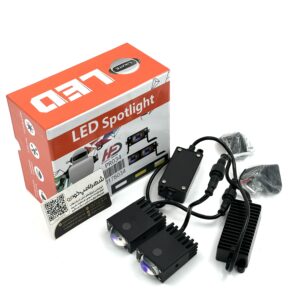 پروژکتور اسپات LED تک لنز کتابی / دو سیم – آفرودی – 12 و 24 ولت – بسته دو عددی