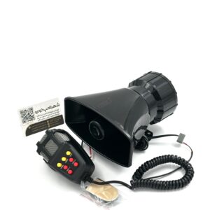 آژیر پلیسی 7 صدا میکروفن دار – 12 ولت – برند لنزو