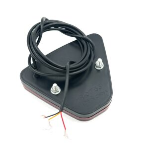 چراغ خطر مثلثی قرمز LED سه سیم دو حالته – بسته تک‌ عددی